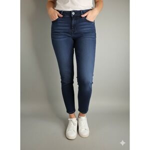 J Jill Slim Boyfriend Jeans Dark Wash Straight Leg Denim Size 12